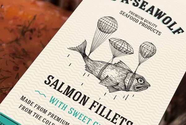 國外海鮮包裝設(shè)計