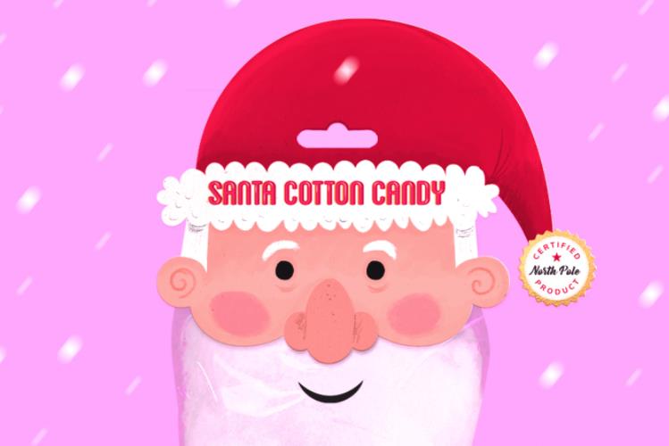 圣誕老人形象的棉花糖包裝設(shè)計 圣誕老人形象的棉花糖包裝設(shè)計