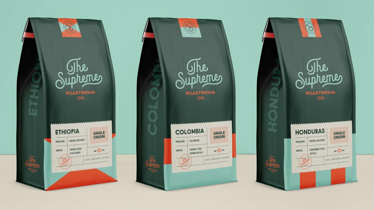 咖啡包裝袋設計-掀起一股時尚潮流復古風 咖啡包裝袋設計-掀起一股時尚潮流復古風