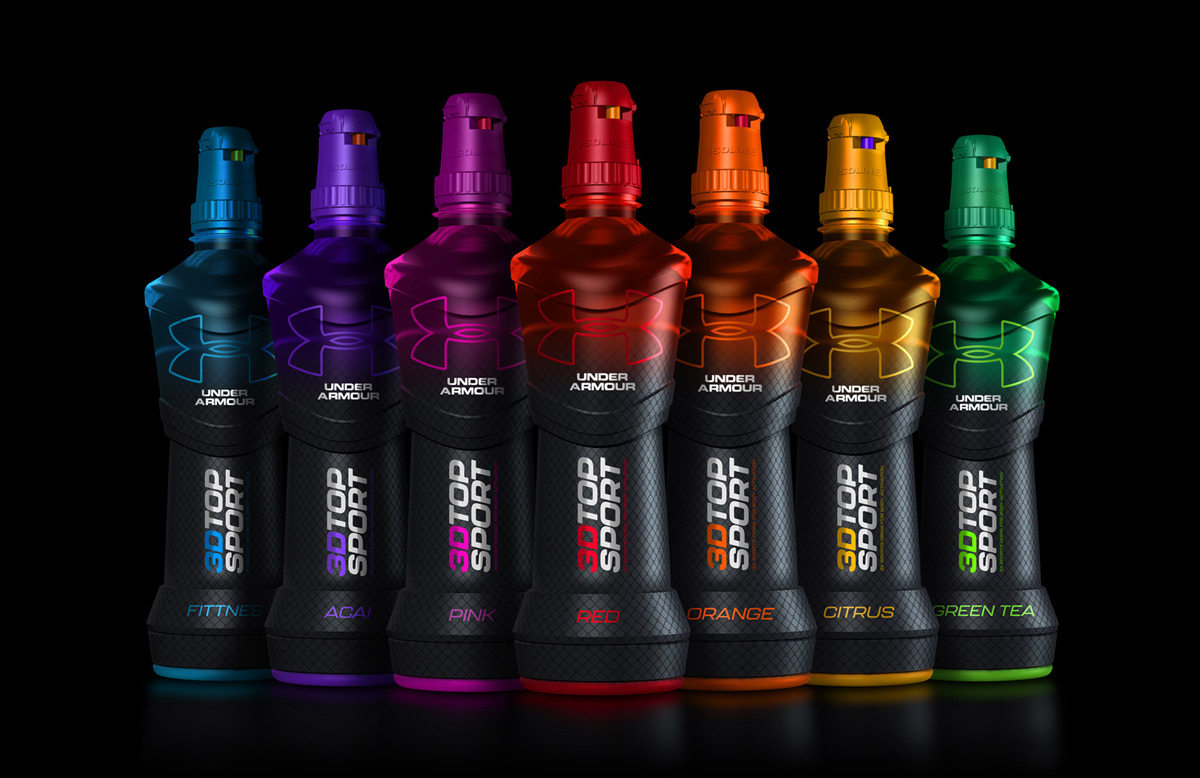 一款非常炫酷的3D運動飲料包裝設(shè)計